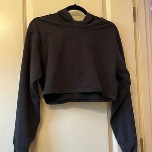 lululemon black all yours cropped hoodie